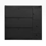 ZUN Versatile Shoe Cabinet with 3 Flip Drawers, Maximum Storage Entryway Organizer with Drawer, Free 18531809