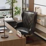 ZUN 330LBS Executive Office Chair, Ergonomic Design High Back Reclining Comfortable Desk Chair - Black W1550115016