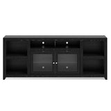 ZUN 75 inch TV Stand Console for TVs up to 90 inches, No Assembly Required, Mocha Finish B108P160183