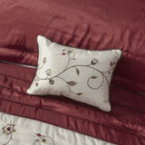Embroidered 7 Piece Comforter Set Red Queen B03596918