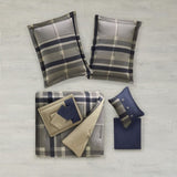 Twin Plaid Comforter Set with Bed Sheets B03595826