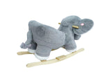 Kids Ride-On Rocking Horse Toy with Lullaby Song,Elephant Rocking Toy with Hand Puppets and Safety 31927882