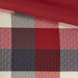 7 Piece Herringbone Comforter Set Red Queen B03597005