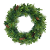 ZUN 6FT Grass Green Christmas Tree, Large Branches Pine Tree, Pre-Lit Set with Tree & Garland & Wreath, 97534144