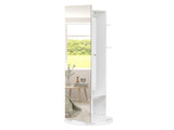 Jewelry Armoire Full Length Mirror 360&deg and Large Capacity Jewelry Organizer Armoire, Mirror 48743098