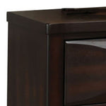 ZUN Espresso 2-Drawer Nightstand B062P189077