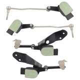 4X Front Rear Height Level Sensors Replacement for Audi A8 Quattro S8 4E2 4E8 Sedan 4-Door 63307822