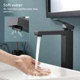 Matte Black Bathroom Faucet Single Handle Tall Vessel Sink Faucet Vanity Bathroom Faucet Basin Mixer W1932P148110