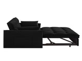 4 in1 Loveseat Sofa Bed Armrests & Storage Pockets, Multi-Function Tufted Pull-out Sofa Bed W2186P166127