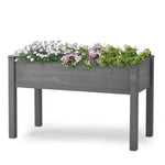 ZUN Raised Garden Bed with Legs, Elevated Wooden Planter Box for Outdoor Plants W1390P160712