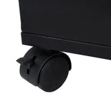 Hair Salon Storage Cart with Wheels & 3 Hair Dryer Holders & 4 Drawers & Lock & 2 Keys, Hairdressing 03688637