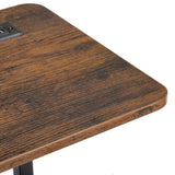 Vintage Brown P2 15MM Particle Board with Melamine Coating Adjustable Computer Desk with 3 USB 2 26916196