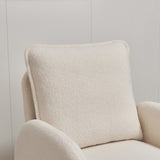 Modern Sherpa Upholstered Accent Chair, Comfortable Living Room Armchair, Lounge chair for Bedroom, W1765P169732