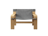 Detachable and Washable Oak Accent Chair Wide Armrest Mid-Century Lounge Chair Linen Fabric Armchair W2336P251806