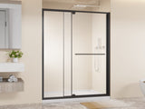 44-48.in W x 72.in H Pivot Shower Door, 1/4 inch Thick Clear Tempered Glass Swing Shower Door with W3048P469340