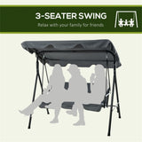 3-Seat Outdoor Patio Swing Chair 44764473