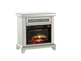 Noralie Mirrored & Faux Diamonds Fireplace B2726P448748