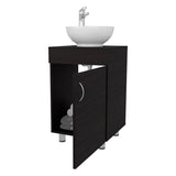 Wengue Bathroom Vanity with Integrated Sink and Faucet B062P303929