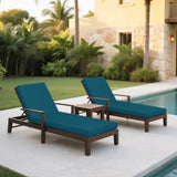 2PCS Set Outdoor Lounge Chair Cushion Replacement Patio Funiture Seat Cushion Chaise Lounge W419P311811