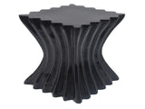 Outdoor Side Table,Wave Design End Table,Decorative Accent Table,Lightweight Concrete Patio Garden N770P200248B