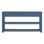 ZUN U_Style Stylish Entryway Console Table with 4 Drawers and 2 Shelves, Suitable for Entryways, Living WF319384AAV