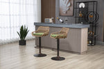 ZUN COOLMORE Modern Swivel Bar Stools Set of 2 Adjustable Counter Height Chairs with Footrest for W39594822