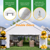 20x32 FT Party Tent with 3 Storage Bags & Removable Sidewalls, Outdoor Canopy Gazebo for Carport 08975333