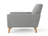 Mid Century Fabric Channel Stitch Club Chair, 62223.00GRY