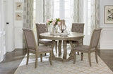 Traditional Classic Style Side Chairs Set of 2 Fabric Upholstery Button-Tufted Nailhead Trim Gray B011P241342
