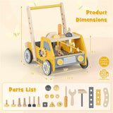 Wooden Baby Walker with Multi-Fun Tool Bench 50707500