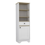 St. Clair Linen Cabinet, Two Interior Shelves, Two Open Shelves B070P188852