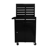 ZUN Detachable 5 Drawer Tool Chest with Bottom Cabinet and One Adjustable Shelf--Black 17932073