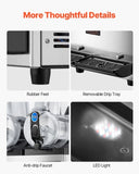 VEVOR Machine, 15Lx2 Tank Commercial Slushy Machine, Slushie Machine 1000W, Commercial T3342P309857