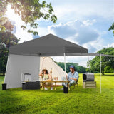 14 X 9.2 FT Pop up Canopy Tent - Gray 69058499