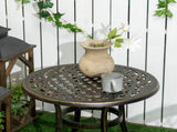 27" Square Glass Bistro Table for Outdoor Garden Dining 75133203
