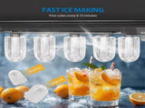 Portable Countertop Ice Maker, 26 lbs Per Day, Compact Ice Machine with Quick Ice Cycles, No 61078458