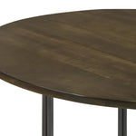 ZUN Natural and Gunmetal Top Accent Table B062P153907