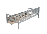 Twin-size Pine Wood Daybed with two Storage Drawers, Sofa Bed with Bed Platform of 10 Support W504P181786