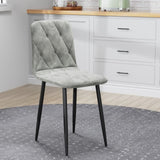 Dining Chairs Set of 4, Modern Kitchen Dining Room Chairs, Velvet Dining Chair Upholstered Cushion W578P191315