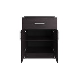 Pantry Organizer Cabinet 33" H, One Drawer, Two Interior Shelves, Two Doors B097P296809