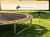 Orange 12' Trampoline Replacement Mat 72 V-Hooks, Fits 5.5" Springs, for Backyard Old Trampoline 30725684