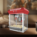 ZUN Commercial Popcorn Machine, 10 Ounce Kettle Stainless Steel Popcorn Maker with Tempered Glass, T3173P266334