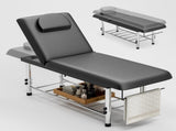 Professional Stationary Massage Table Height Adjustable, 550lbs Heavy Duty Wide Exam Bed for 78974989