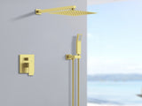 Shower System Shower Faucet Combo Set Wall Mounted with 12" Rainfall Shower Head and handheld shower 18645061