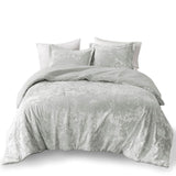 King/Cal King Crushed Velvet Sherpa Reversible Comforter Set B035129823