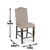 Caswell - Counter Chair - Dark Gray B081P157872