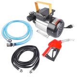 ZUN Self Priming 110V AC 16GPM Oil Transfer Pump Fuel Diesel Pump Kit w/ Hose Nozzle 15684399