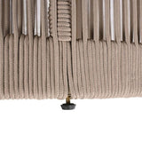 Outdoor Rattan rope & Acacia Wood Side Table - Patio Balcony Furniture for Garden, Yard, Balcony N770P298633B