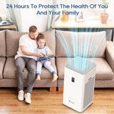 ZUN Lifubide Large Room Air Purifier, H13 True HEPA,4555 Sq.Ft Coverage,24dB Low Noise For 78344112