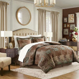 Cal King 4 Piece Brown Comforter Set B035P148264